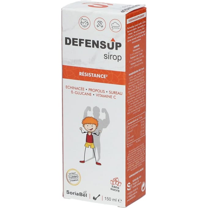 Soria Defensup Siroop Weerstand Kinderen En Volwassenen 150ml