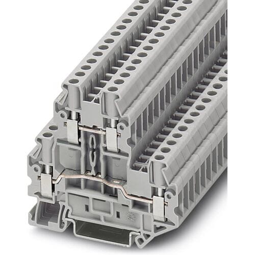 Phoenix Contact 3074444 Doorgangsserieklem 6.2 mm Schroeven Grijs 50 stuk(s) Piece