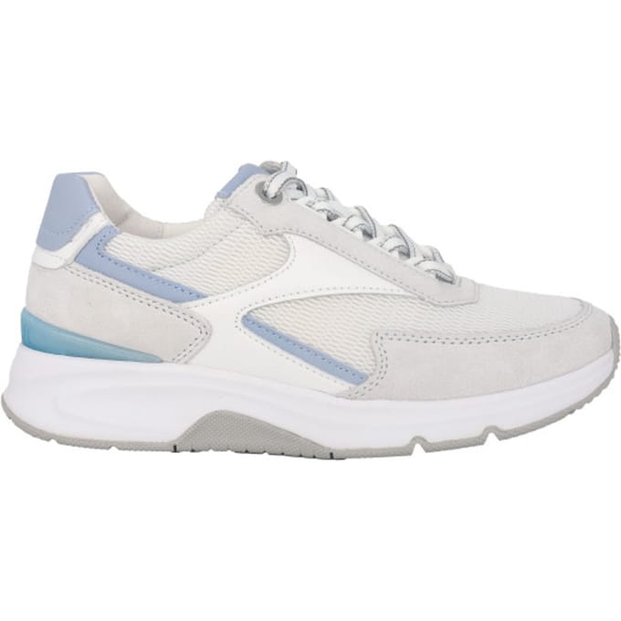 Gabor rollingsoft sensitive 26.895.51 - dames rollende wandelsneaker - Wit - maat 40.5 (EU) 7 (UK)