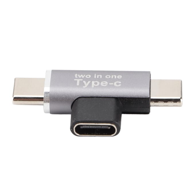 2-in-1 Type C vrouwelijk naar micro mannelijk adapter voor iPhone Type C mobiele telefoon upgrade-accessoire(Dubbele