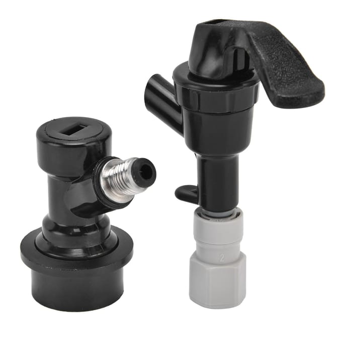 Biertap Plastic Zwart Draagbaar Biertap Kraan voor Buiten Picknick Feest Barbecue Bier Dranken gray