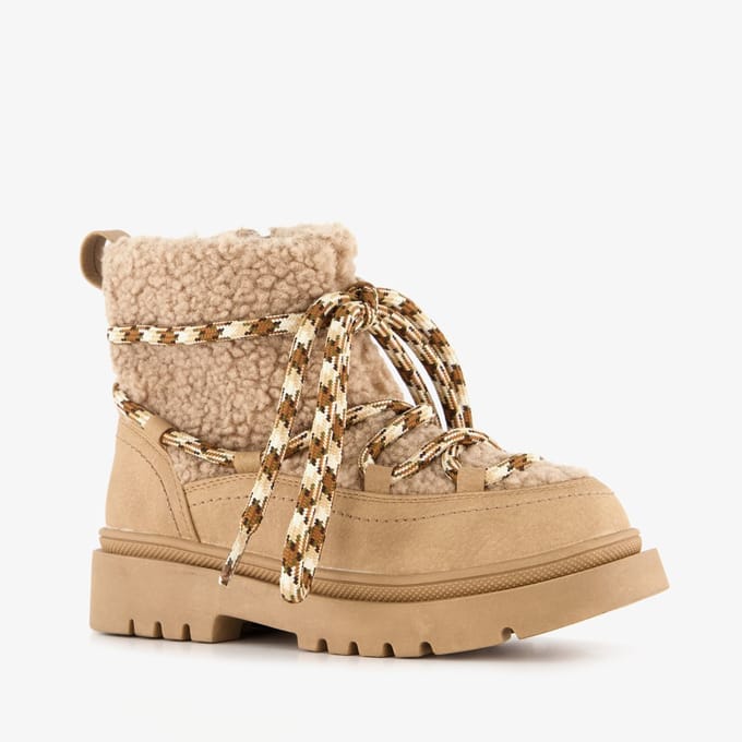 Blue Box meisjes teddy boots beige - Maat 31