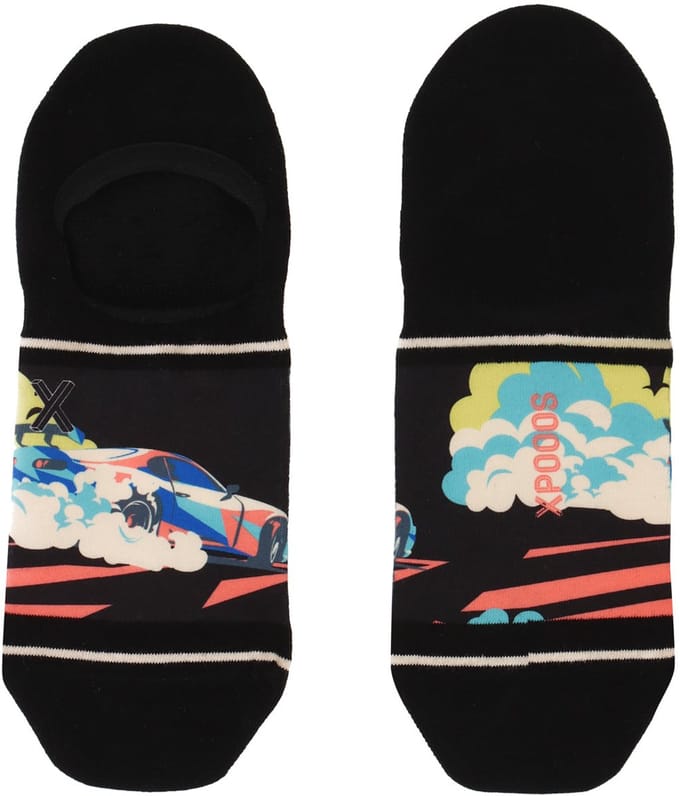 XPOOOS - Drifting Heren Sneakersokken - 1-Pack - Maat 43/46