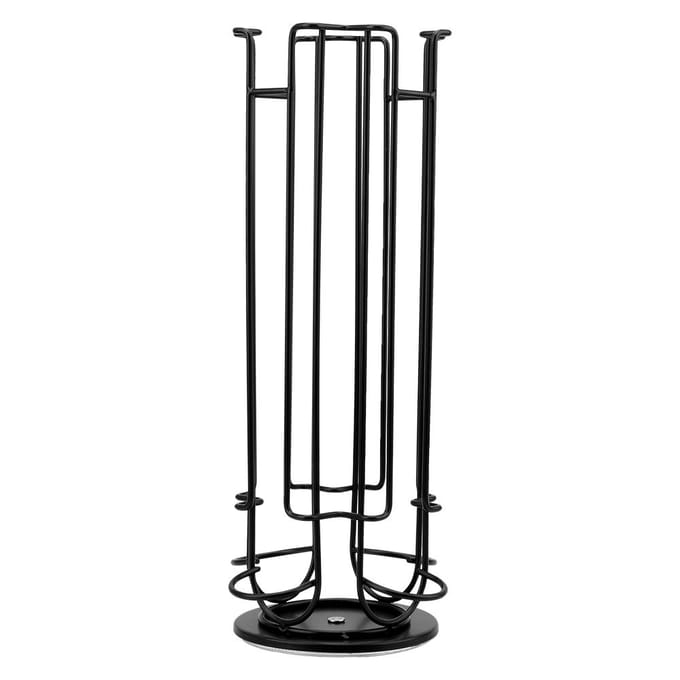 Support Rotatif pour Capsules de Café à 24 Capsules, Tour de Rangement en Acier pour Capsules Dolce Gusto black