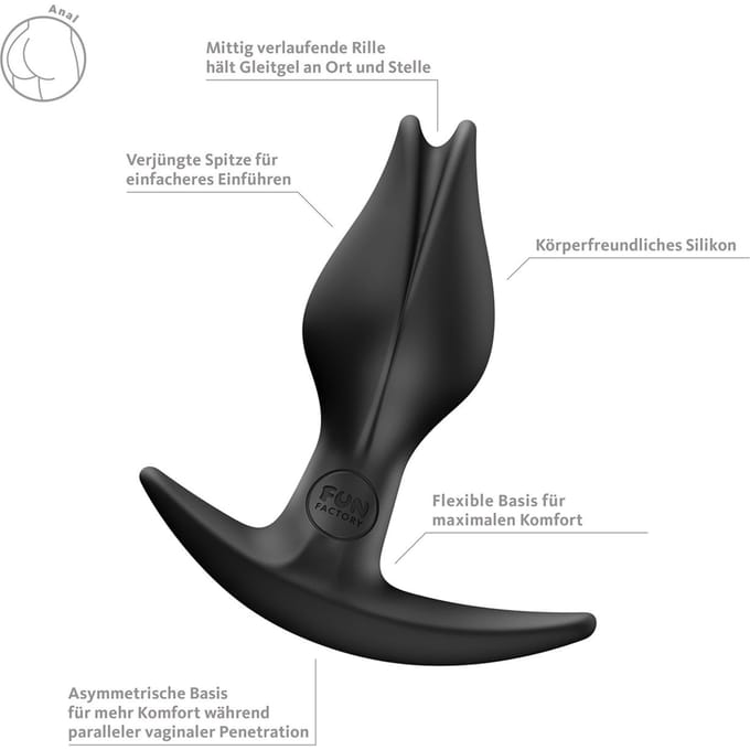 FUN FACTORY - BOOTIE FEM ANAL PLUG BLACK