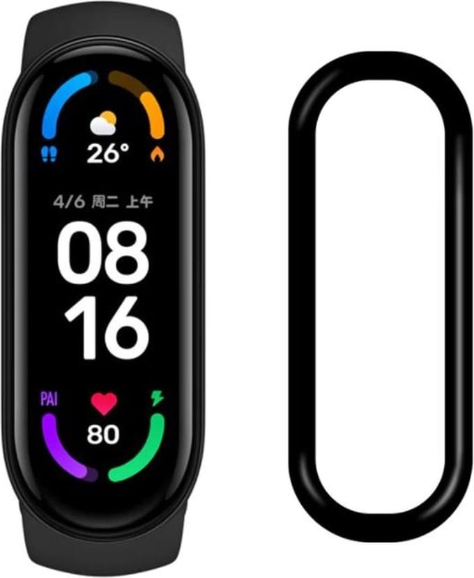 Strap-it Screen protector PMMA - Full cover protector geschikt voor Xiaomi Mi Band 6