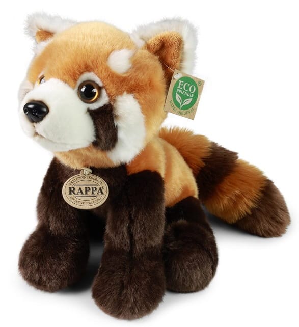 Rappa Eco Friendly Serie - Rode Panda Knuffel - 28 cm - Zacht Pluche