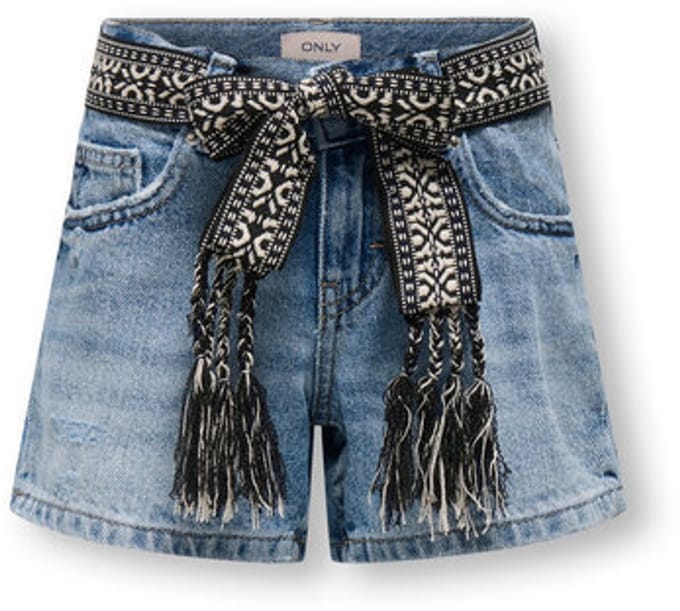 ONLY kids meisjes short ELLA Light Medium Blue Denim Straight Fit