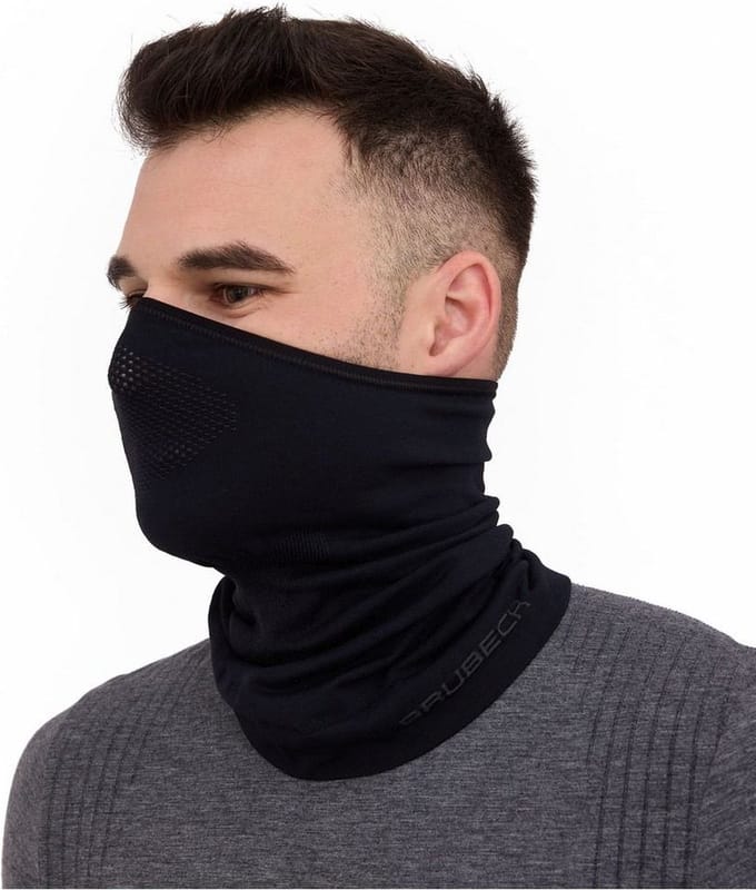 Brubeck Halve Bivakmuts / Half Balaclava – Seamless, Ademend & Ventilerend – Zwart S/M – Unisex