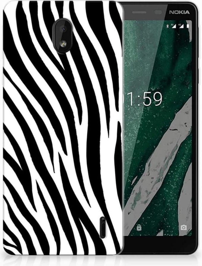 Nokia 1 Plus TPU Hoesje Zebra