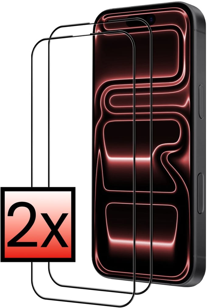 Screenprotector - 2 Stuks - Geschikt voor Apple iPhone 17 Pro Max - Full Cover - Beschermglas - Gehard Glas - Tempered Glass - Screen Protector