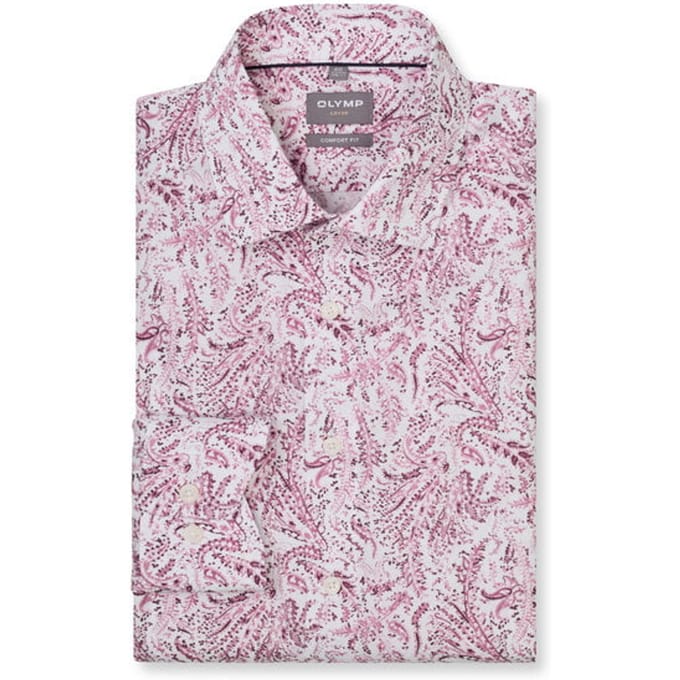 OLYMP Luxor Overhemd, Comfort Fit, New Kent, Mauve