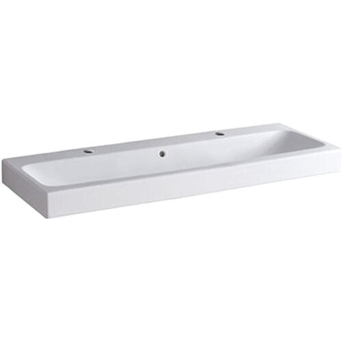 Geberit iCon washbasin 120 cm with 2 tap holes 124020000