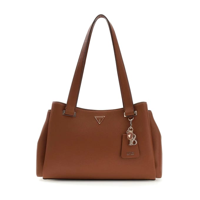 GUESS schoudertas Evie Girlfriend Carryall Cognac bruine
