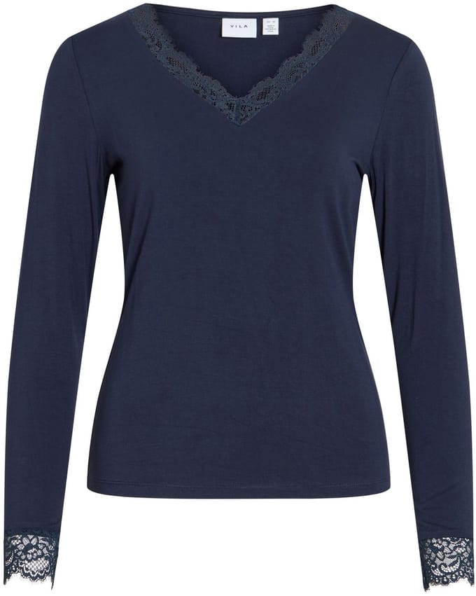 VILA Top met lange mouwen VICLURA V-hals
