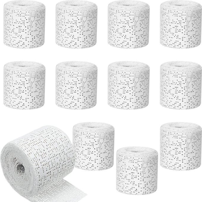12 rollen gipsverband voor babybuik - sneldrogend gips - Parijs thema - modelbouw - 5 cm x 27 m