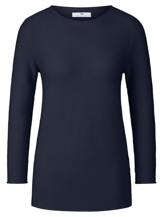 Trui ronde hals Van Peter Hahn blauw