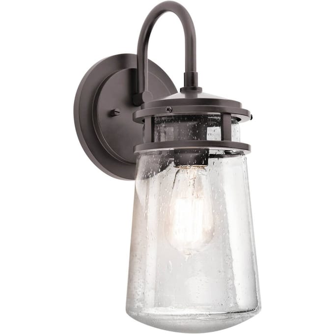 Kichler LED Wand Buitenlamp Lyndon | 1X E27 Max 60W | IP44 | Dimbaar | Architectural Bronze