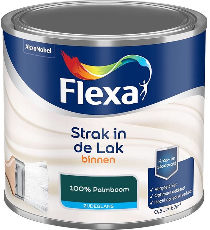 Flexa - Strak In De Lak Binnenlak Zijdeglans - 100% Palmboom - Mengverf - 500 Ml