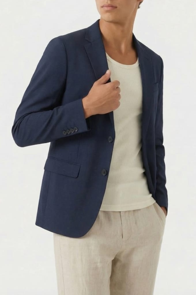 GUESS Marciano By  Fp Packable Blazer Reg Navy Sea Größe: 52 | Blazer Outlet | Herren | Blau