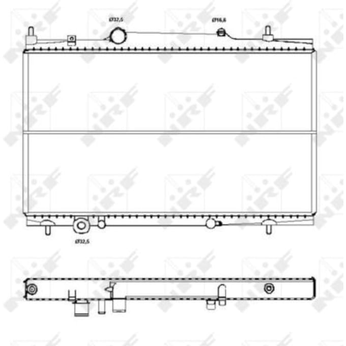 Radiator, motorkoeling NRF 50441