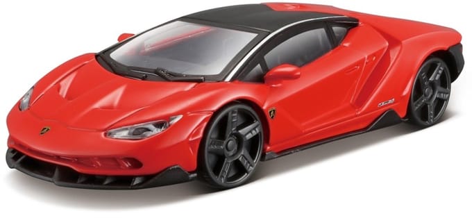 Modelauto Lamborghini Centenario rood 1:43 - speelgoed auto schaalmodel - 11 cm