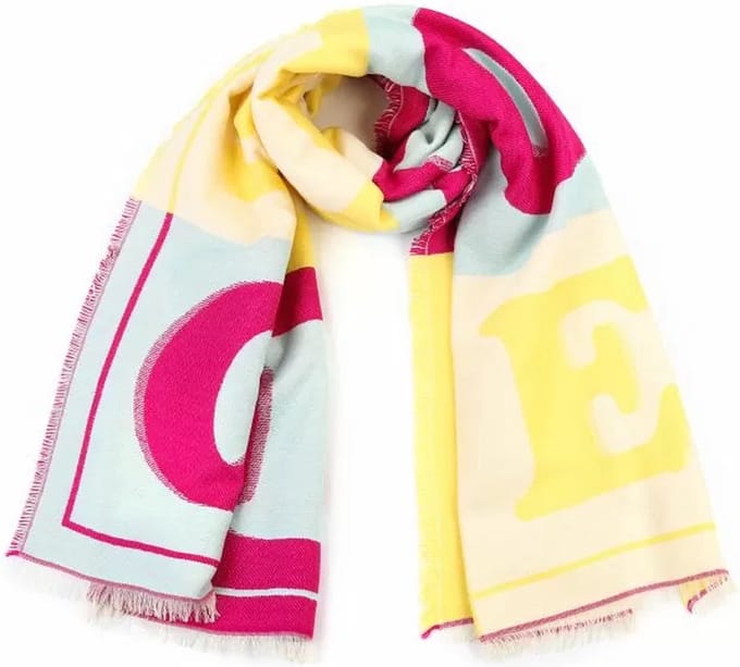 Bijoutheek Sjaal (Fashion) Love Yellow