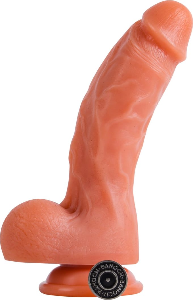 Banoch | Dildo siliconen beige met zuignap | max Ø 4,7 cm | 20 cm