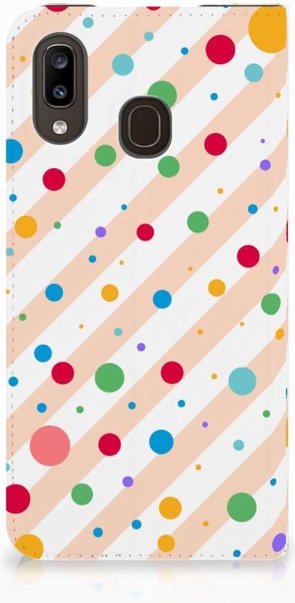 Samsung Galaxy A30 Hoesje met Magneet Dots