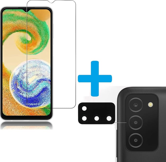 Display Bescherming Schermprotector Tempered Glass Screen Protector + Camera lens Beschermer Geschikt voor: Samsung Galaxy A41