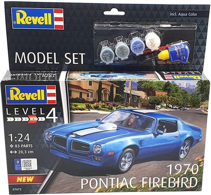 1:24 Revell 67672 1970 Pontiac Firebird Car - Model Set Plastic Modelbouwpakket