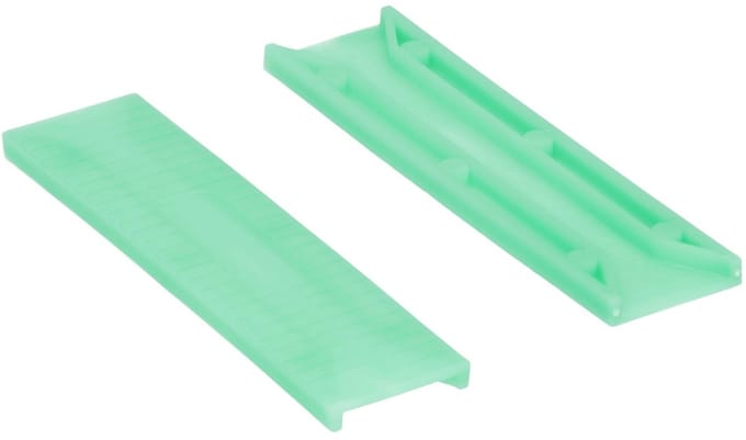 Wovar Glasblokjes 26 mm breed | 5 mm dik Groen | Per 100 stuks