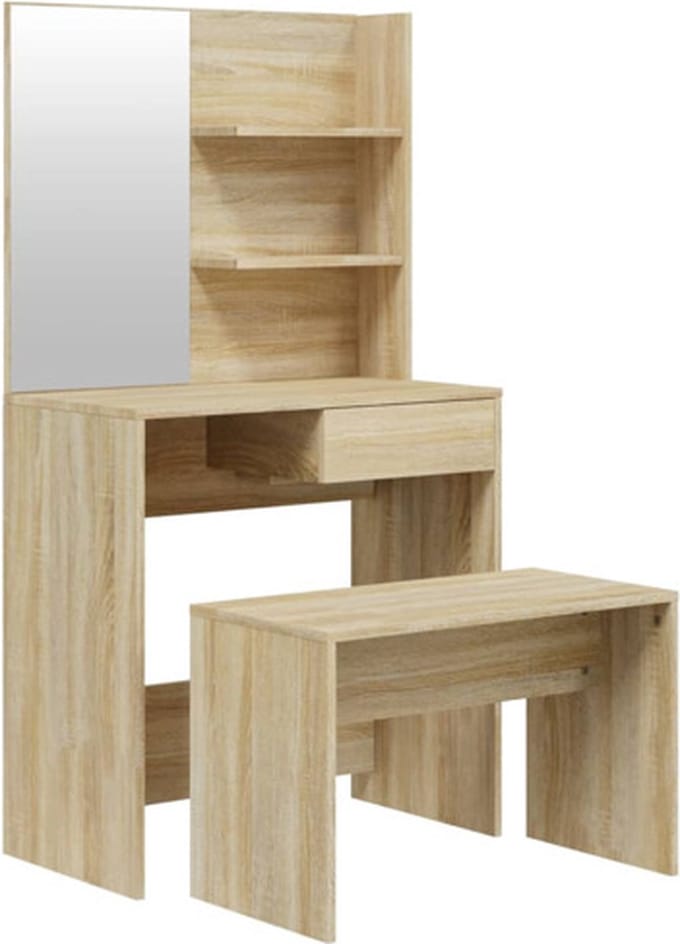 vidaXL - Kaptafelset - 74,5x40x141 - cm - sonoma - eikenkleurig
