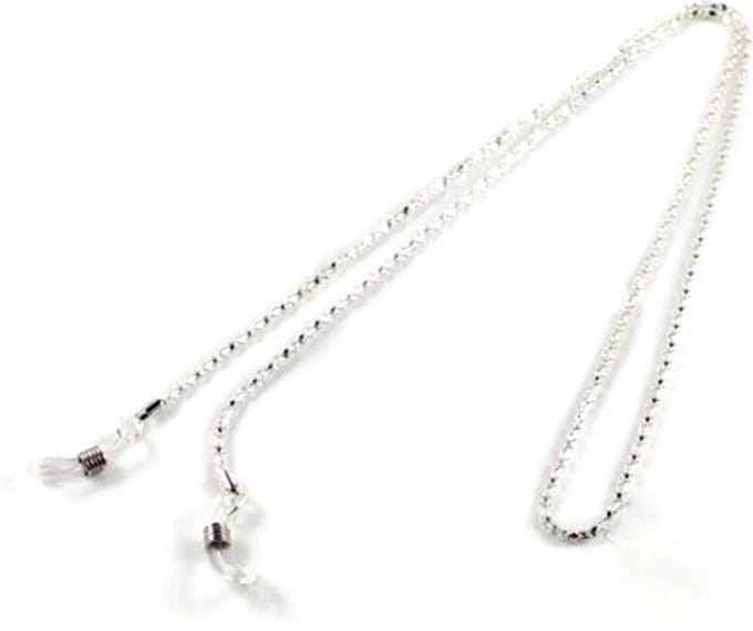 Brillenkoord | Zonnebril Ketting | Wit Kleurig Metaal