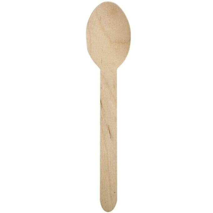 Lepel uit hout | gecoat | 160 mm | pak van 100 stuks