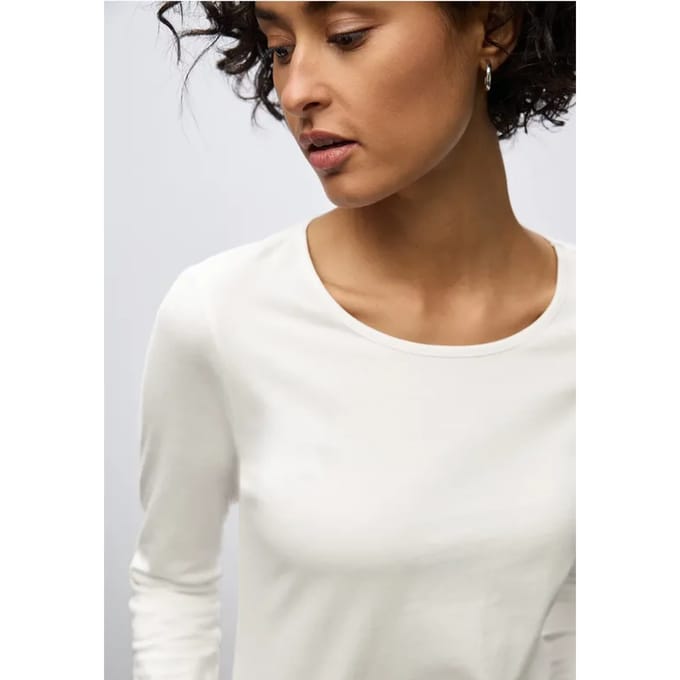 Basic shirt met lange mouwen