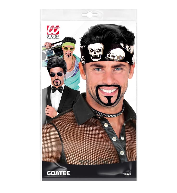 Snor Baard Stoppel Zwart Gangster Sjeik Carnaval