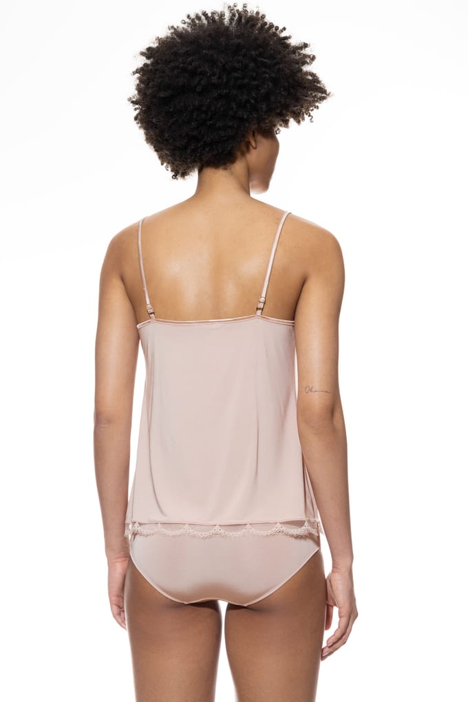 Regular fit top van viscosemix model 'Poetry'
