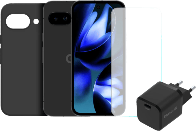 Google Pixel 9a 128GB Zwart 5G + Compleet Accessoirepakket