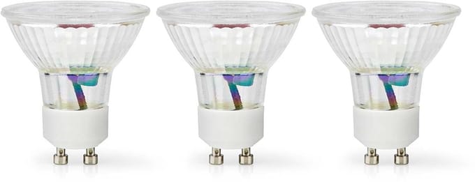 Nedis LED-Lamp GU10 - Spot - 4.5 W - 345 lm - 2700 - Warm Wit - Retrostijl - 3 Stuks