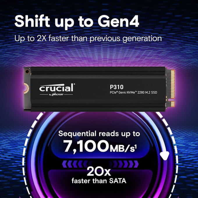 Crucial P310 4 TB M.2 PCI Express 4.0 NVMe