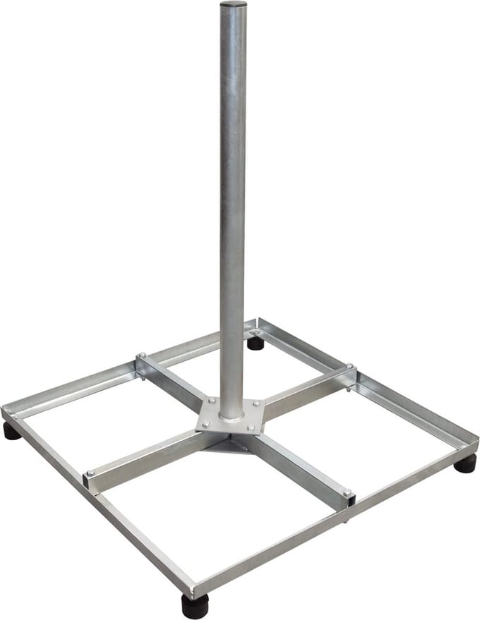 Blueqon De Montabel Tegelvoet 30X30 Hoogte 75 CM | 42 Ø - Antenne Montagebeugels