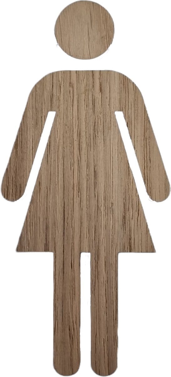 Toiletsilhouette vrouw
