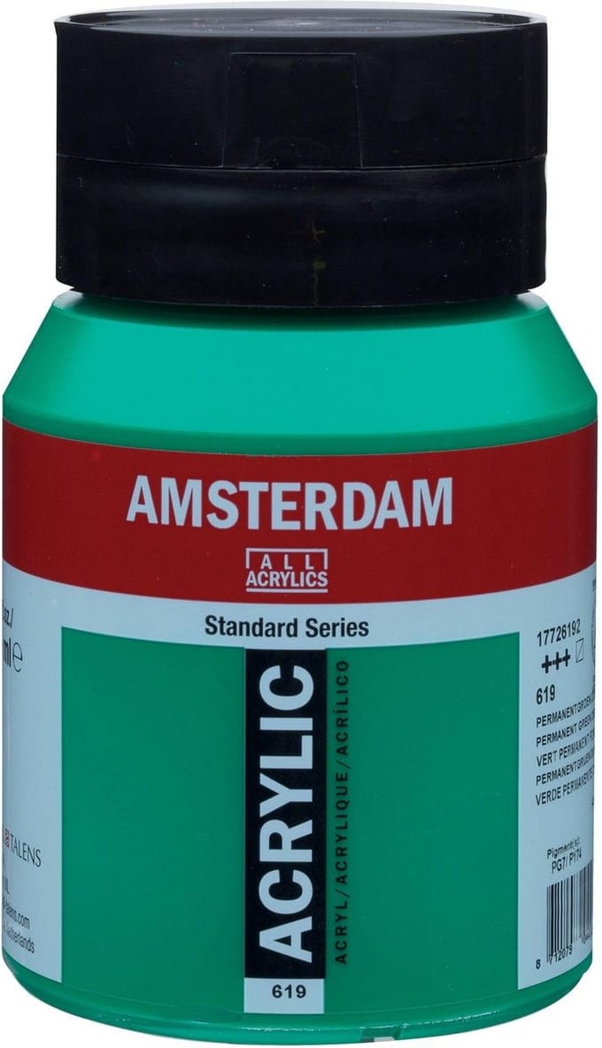 Amsterdam Standard Acrylverf 500ml 619 Permanentgroen Donker