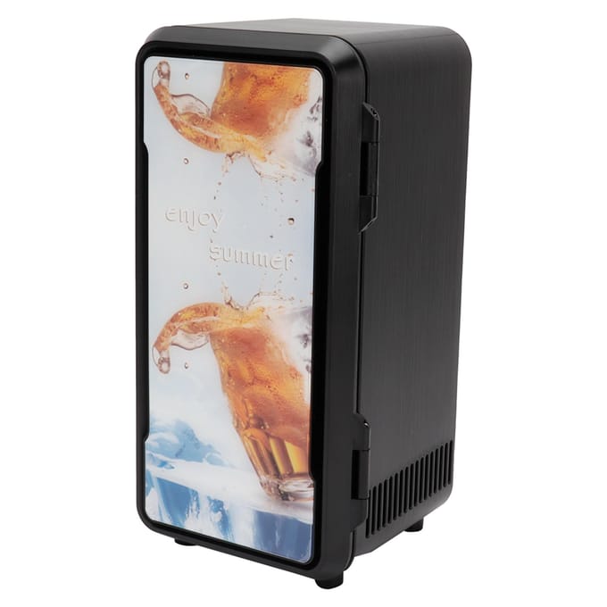 Mini Koelkast USB Snelkoeling Elektrische Koelkast Koeler Warmer voor Cosmetica DrankenZwart 18W beige