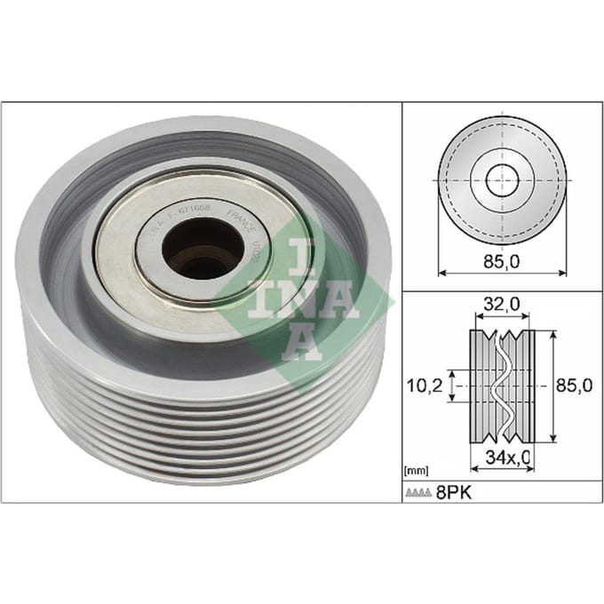Schaeffler Ina Poly-V riemgeleiderpoelie INA 532 0919 10