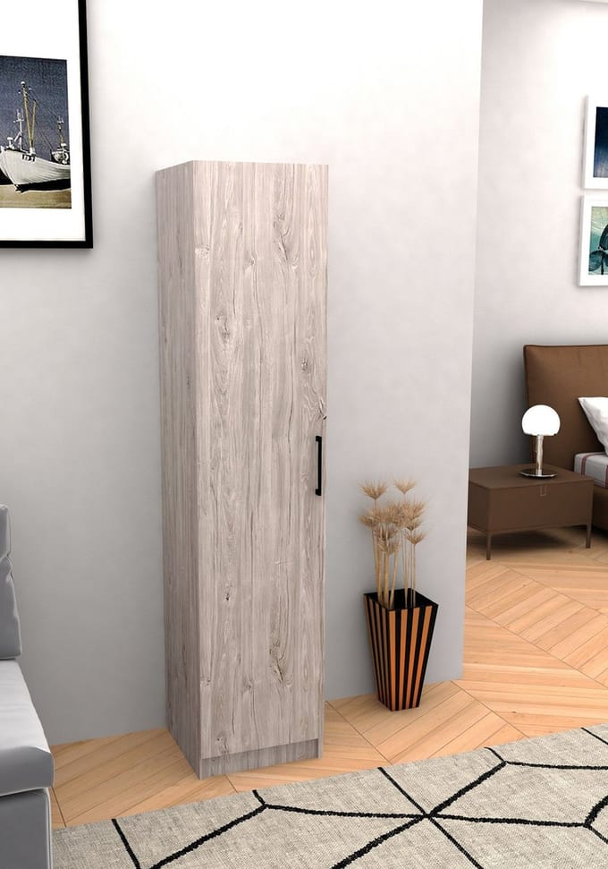 Belfurn - Linnenkast 1 deur EDEN 40cm new grey oak