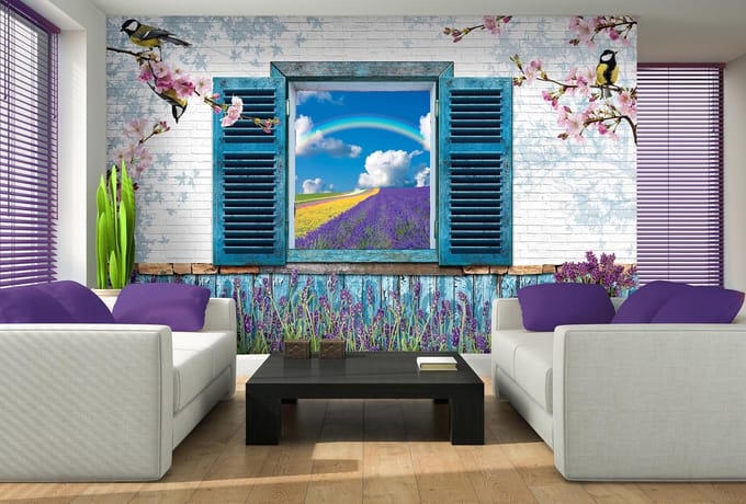 Poster | Blauw | 104 x 70,5 cm