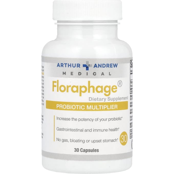 Arthur Andrew Medical, Floraphage, booster probiotique, 30 gélules