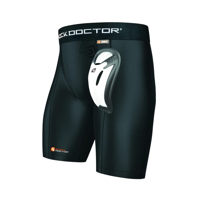 Compressiebroek Shock Doctor avec Bioflex Cup noir